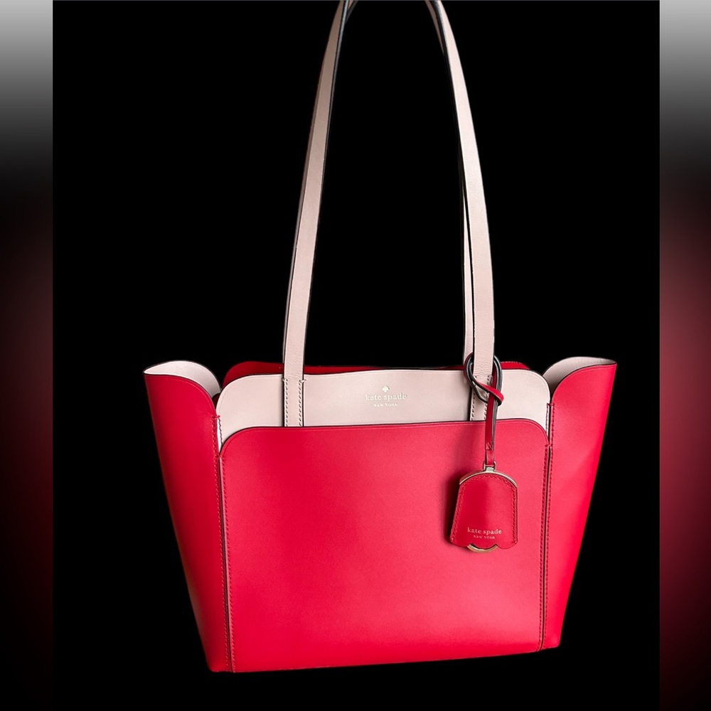 Kate Spade Red and Cream Shoulder Bag